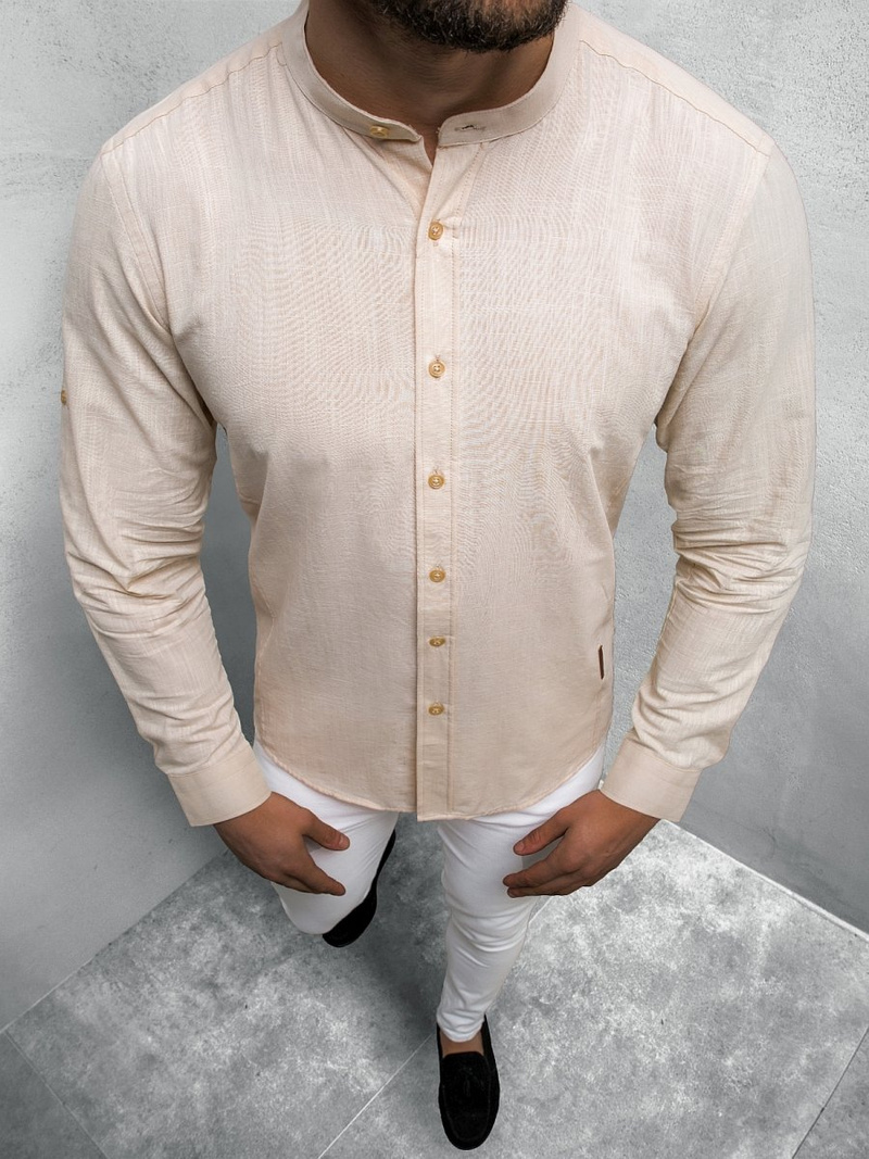 OZONEE O/3014Z сорочка чоловіча Бежева