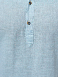 Сорочка чоловіча з коротким рукавом Яскраво-cиня OZONEE O/V46