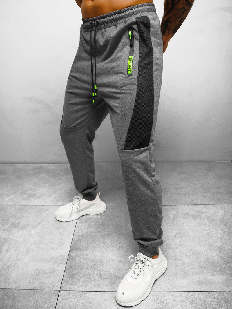 Штани спортивні чоловічі графіт OZONEE JS/68K10352