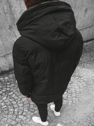 Kurtka zimowa męska pikowana czarna OZONEE JS/M790/392
