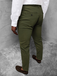 Spodnie chinosy męskie zielone OZONEE JB/JP1143/8