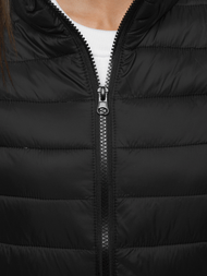 Kamizelka damska pikowana czarna OZONEE JS/M23038/392