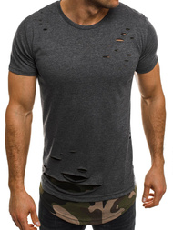 T-Shirt męski grafitowy OZONEE O/1115