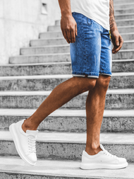 Spodenki męskie jeansowe niebieskie OZONEE RF/HY341/3