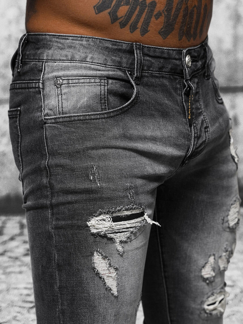 Чоловічі джинси Чорнi OZONEE NB/MP0125N