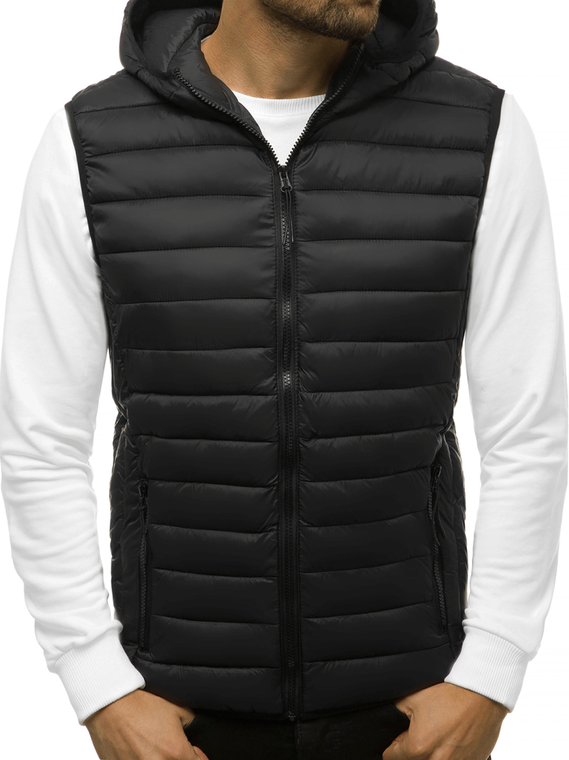 Безрукавка чоловіча Чорна OZONEE JS/HDL88002Z