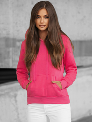 Bluza z kapturem damska ciemno-różowa OZONEE JS/W02Z