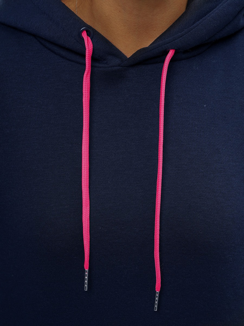 Bluza z kapturem damska granatowa OZONEE JS/B26031Z