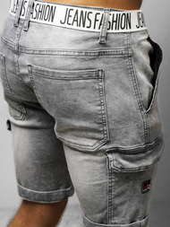 Spodenki męskie jeansowe szare OZONEE DR/TF191