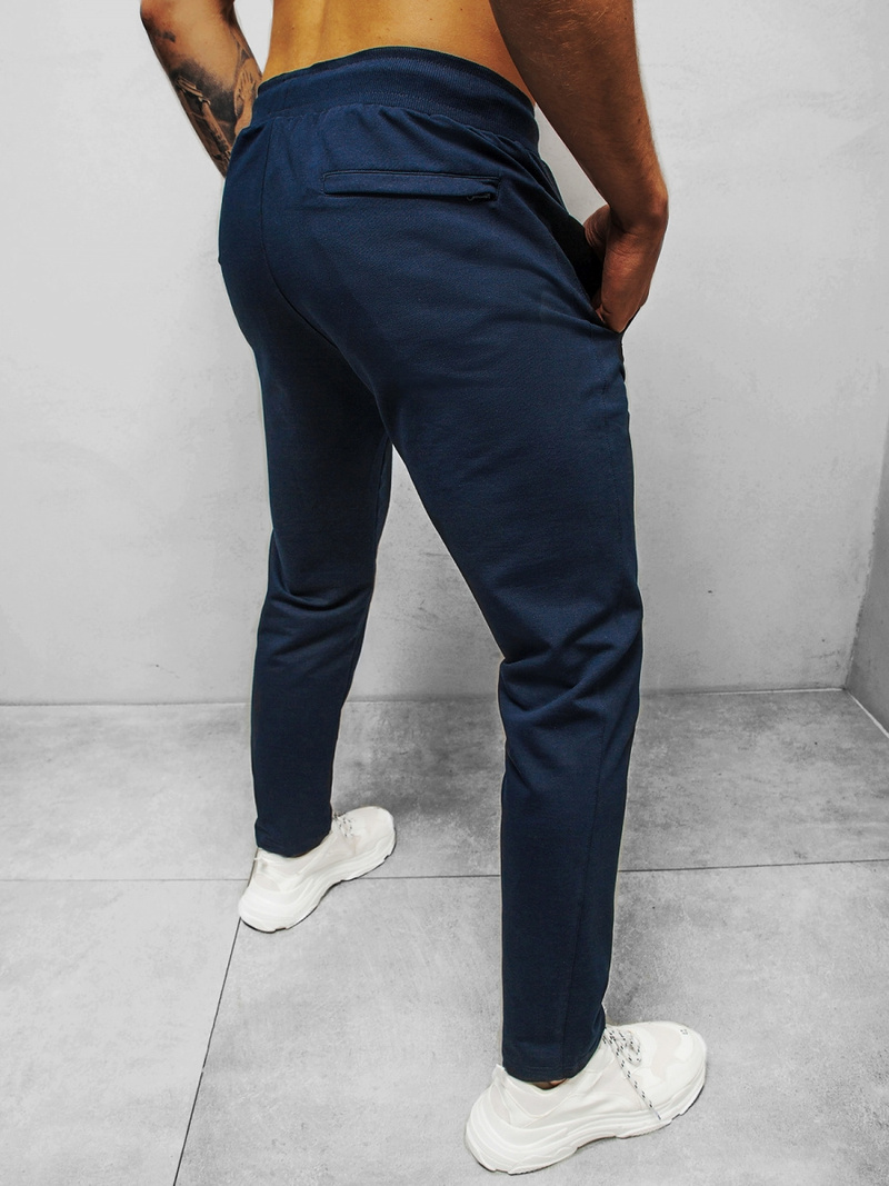 Spodnie dresowe męskie granatowe b/18203022