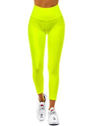 Legginsy damskie żółto-neonowe OZONEE JS/YW06010/52