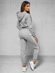 Жіночий спортивний костюм з двох частин Сiрий OZONEE JS/8C67/2