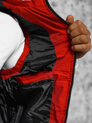 Безрукавка чоловіча червона OZONEE JS/84M3028/275