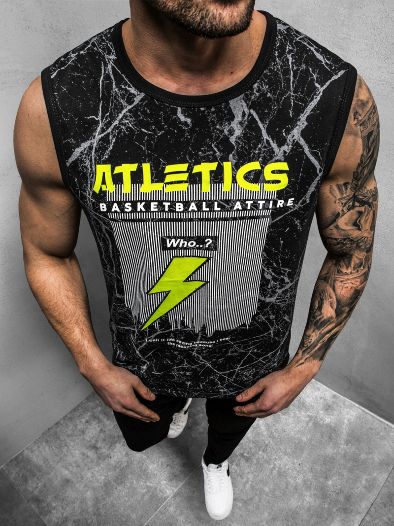 Футболка чоловіча Чорна OZONEE JS/SS11028Z