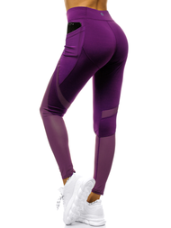 Legginsy damskie fioletowe OZONEE O/54379