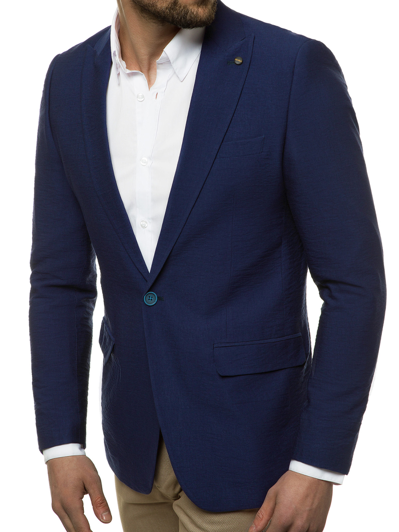 Пiджак чоловiчий Темно-Синя OZONEE H/878