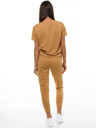 Жіночий спортивний костюм з двох частин Бежевi OZONEE O/MB1002/21