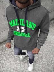 Bluza z kapturem męska grafitowa OZONEE JS/Y10051