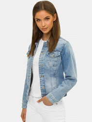 Kurtka jeansowa damska niebieska OZONEE O/WL2152