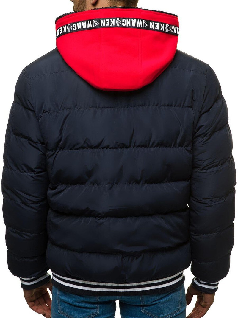 Kurtka zimowa męska pikowana granatowa OZONEE N/6900/2