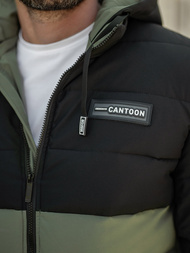 Куртка зимова чоловіча Чорно-Зелена OZONEE JS/31M5083/136