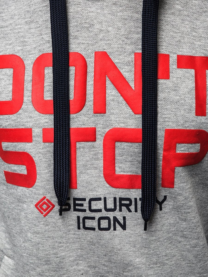 Bluza z kapturem męska szara OZONEE JS/Y10052