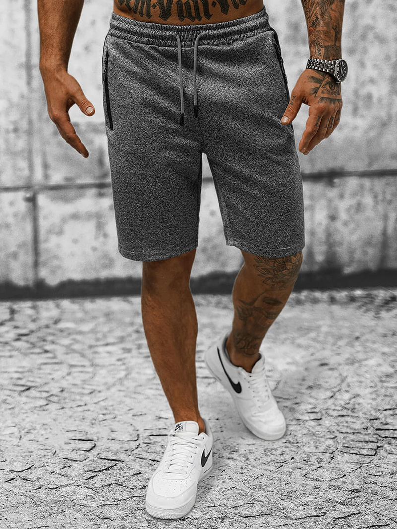 Spodenki dresowe męskie grafitowe OZONEE JS/8K280