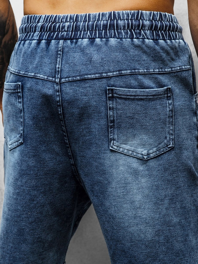 Spodenki męskie jeansowe niebieskie OZONEE JS/KK1070/1Z