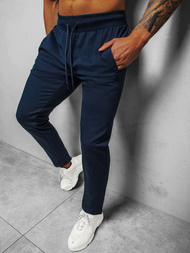 Spodnie dresowe męskie granatowe b/18203022