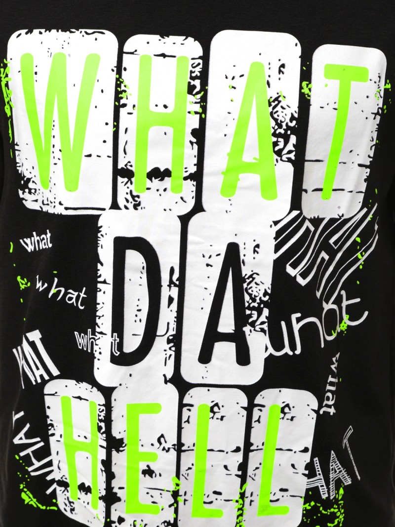 T-Shirt męski czarny OZONEE JS/KS1996