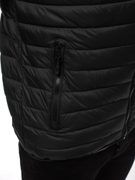 Kurtka męska przejściowa czarna OZONEE JS/LY35