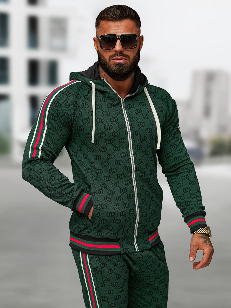 Спортивний костюм чоловічій Зелений OZONEE O/FF5111AB