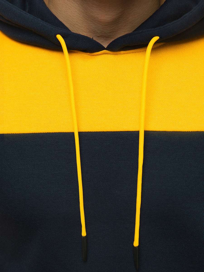 Bluza z kapturem męska granatowa OZONEE JS/KS2168