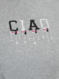 T-shirt damski szary OZONEE JS/RJ77542