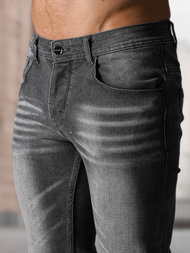 Spodnie jeansowe męskie slim fit grafitowe OZONEE NB/MP0199GSZ