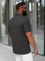 Футболка Поло Чоловіча Темно-Cіра OZONEE NB/MT3124