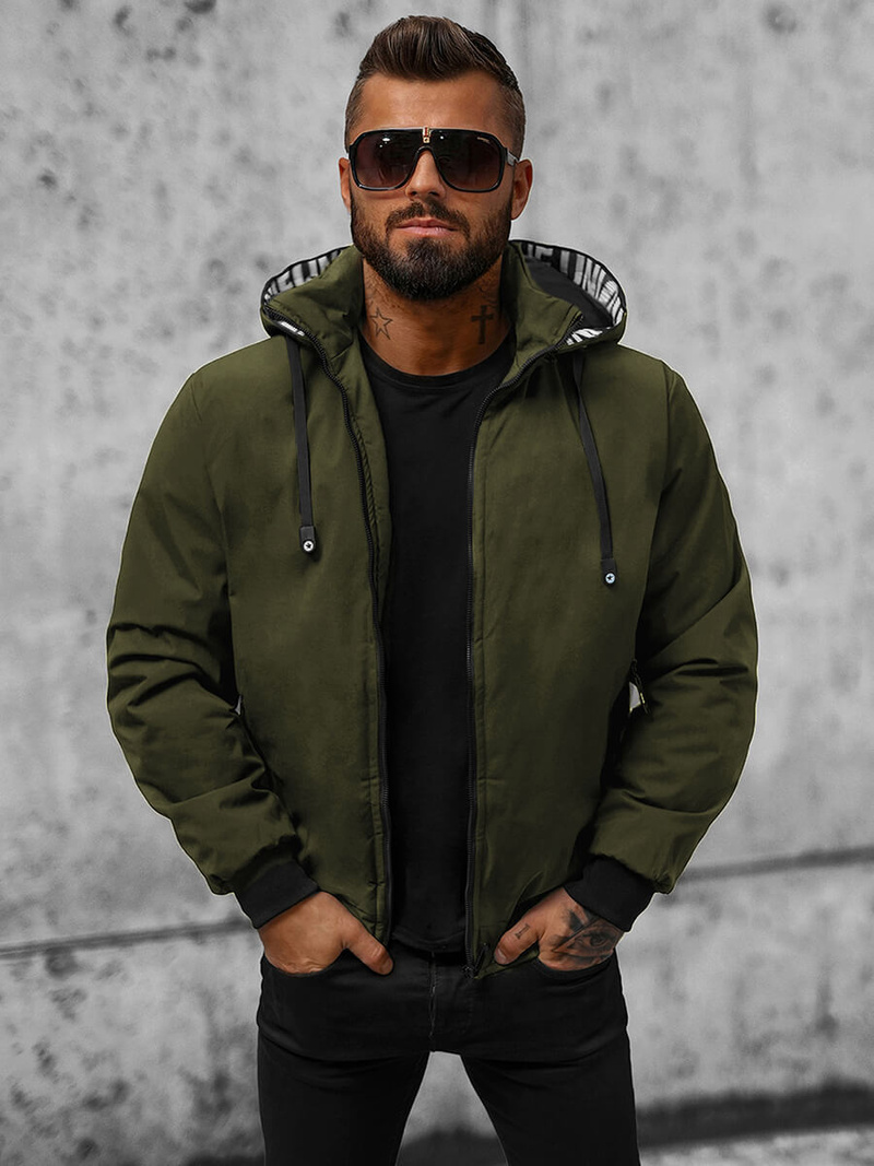 Куртка Чоловіча Темно-Зелена OZONEE JS/5M3111/136