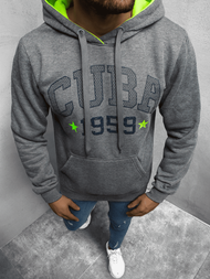 Bluza z kapturem męska grafitowa OZONEE JS/Y10023