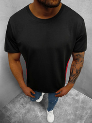 T-Shirt męski czarny OZONEE JS/8T92/3