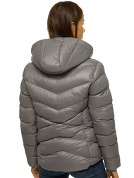 Kurtka zimowa damska szara OZONEE JS/M23066/4