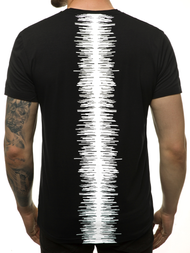T-Shirt męski czarny OZONEE JS/M18323