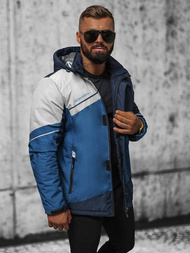 Kurtka przejściowa męska niebiesko-granatowa OZONEE JS/M35/117