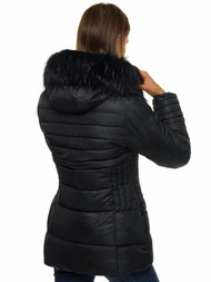 Kurtka zimowa damska czarna OZONEE O/SW027/1