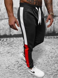 Spodnie dresowe męskie czarne OZONEE JS/JK99113