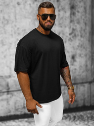 T-shirt męski oversize czarny OZONEE O/3436