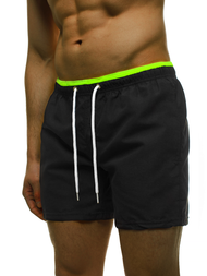 Spodenki kąpielowe męskie czarne OZONEE ST006-4