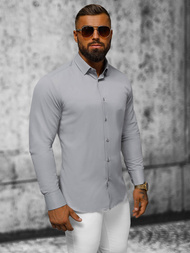 Koszula męska szara OZONEE O/V61