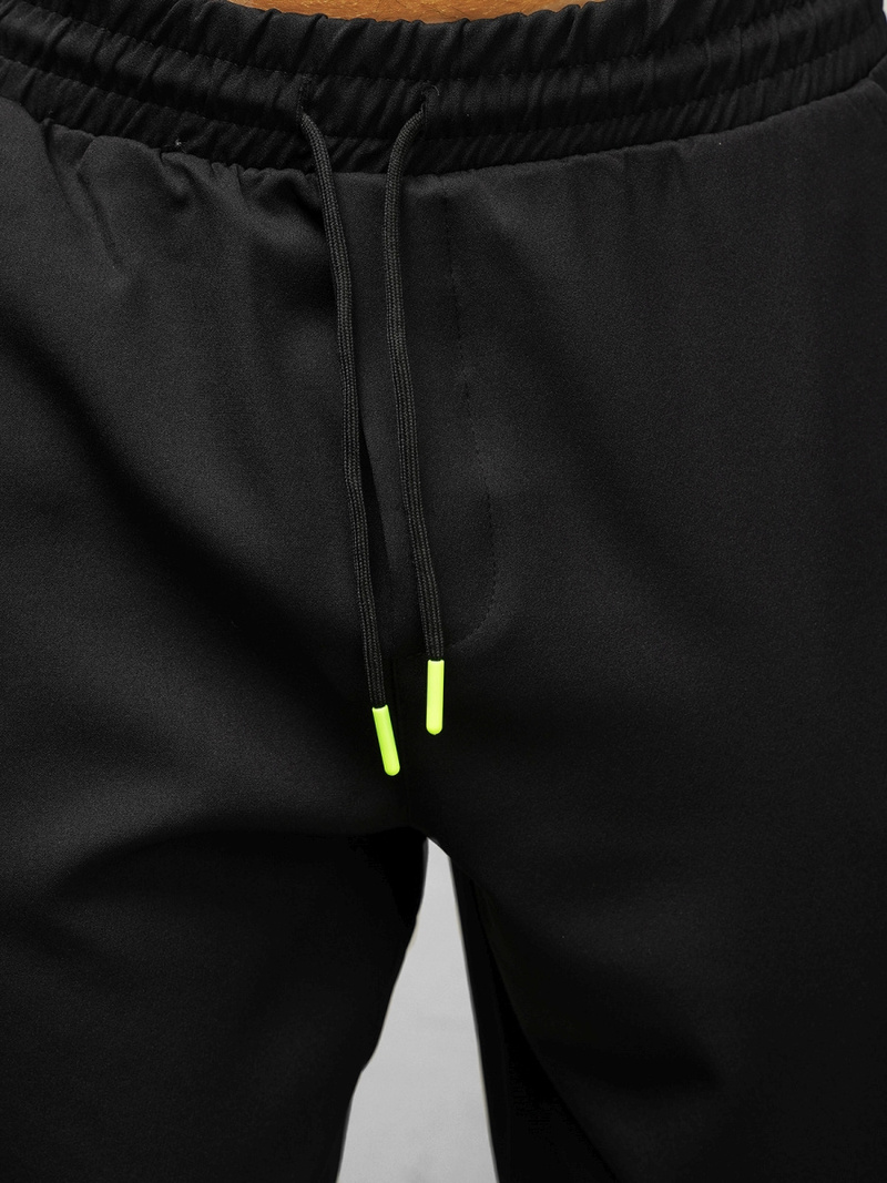 Spodnie męskie chino jogger czarne OZONEE O/CP150