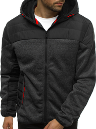 Kurtka męska czarna OZONEE JS/KS2158