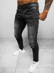 Spodnie jeansowe męskie szare OZONEE NB/MP0029G